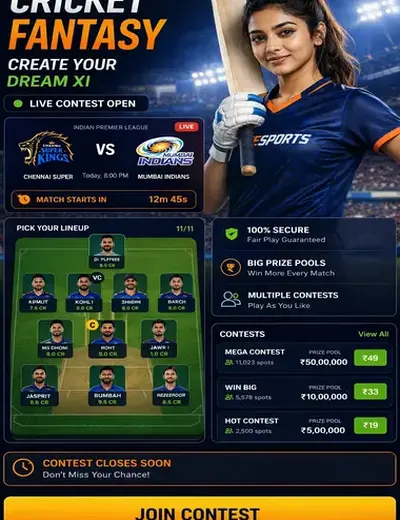 Hero11 (hero11) fantasy cricket & matchday visual 3